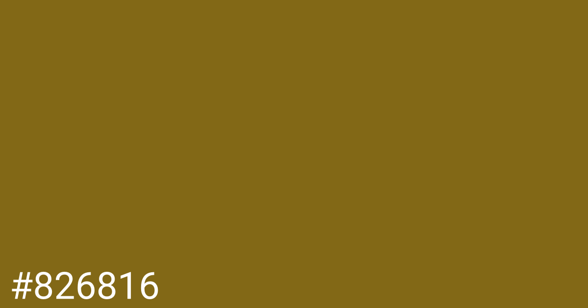 Hex color #826816 graphic