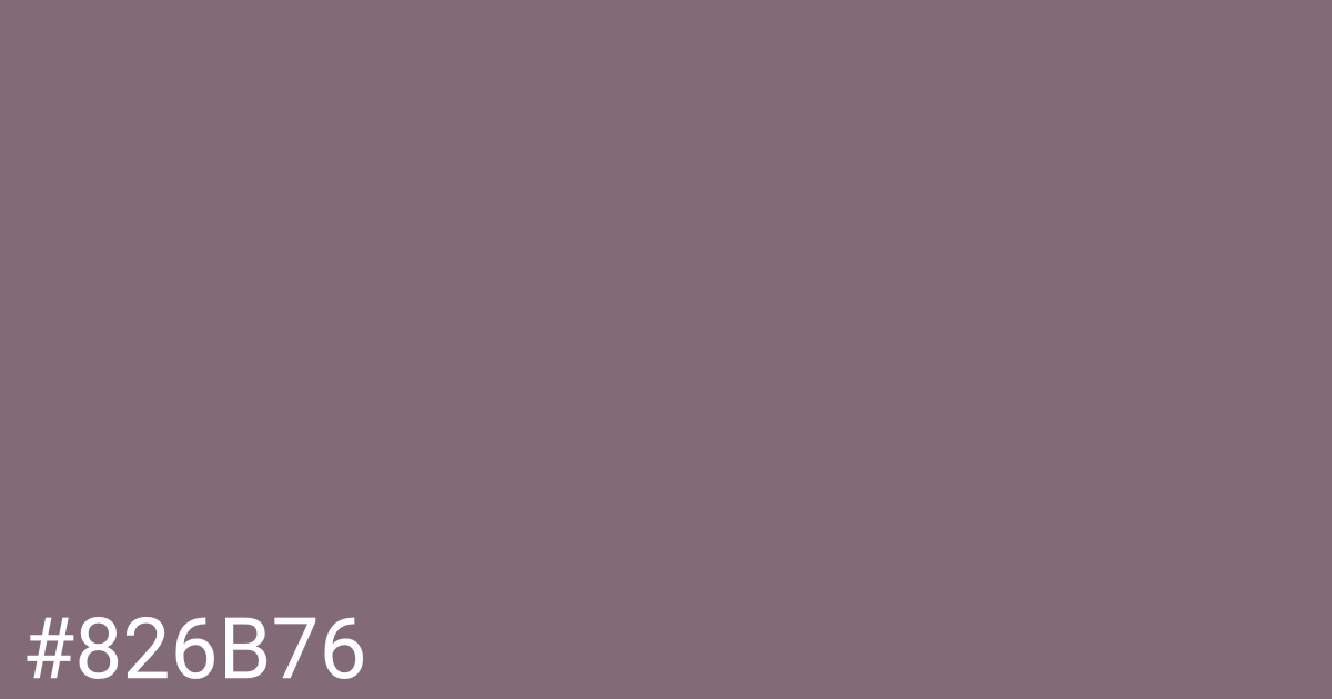 Hex color #826b76 graphic