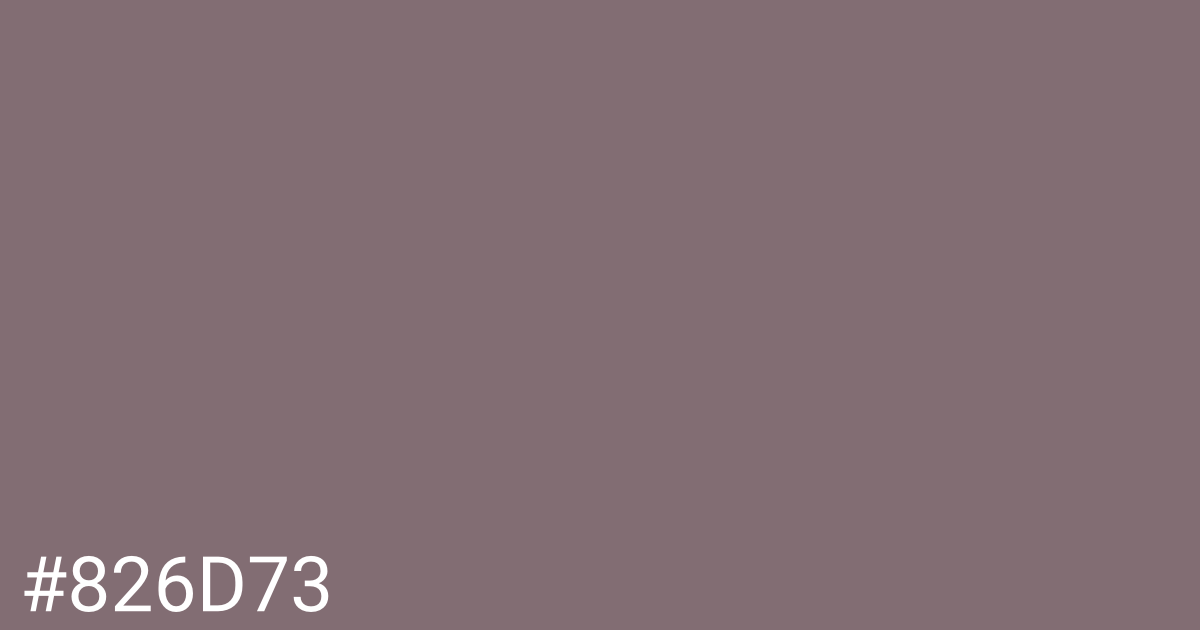 Hex color #826d73 graphic