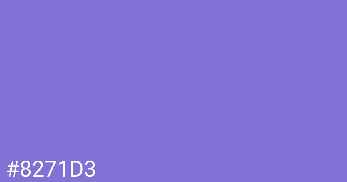 Hex color #8271d3 graphic