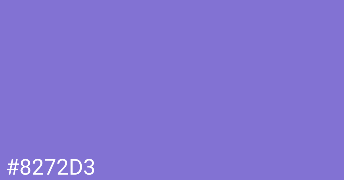 Hex color #8272d3 graphic