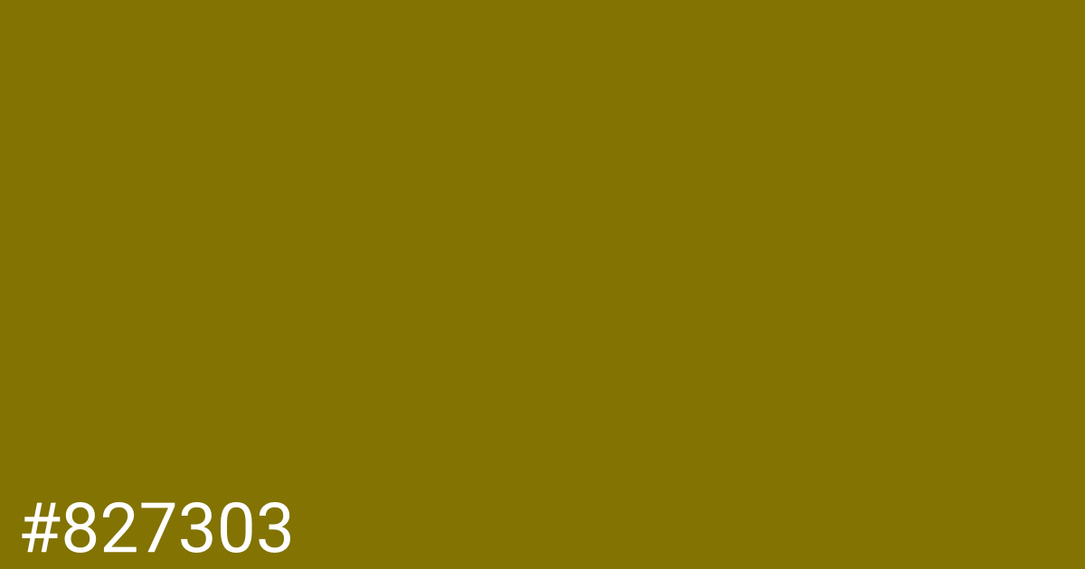 Hex color #827303 graphic