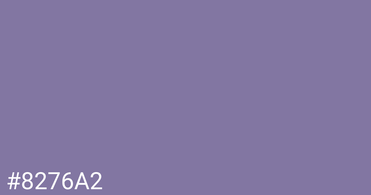 Hex color #8276a2 graphic