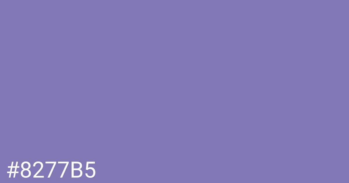 Hex color #8277b5 graphic