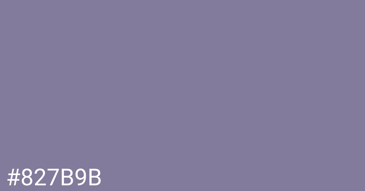 Hex color #827b9b graphic