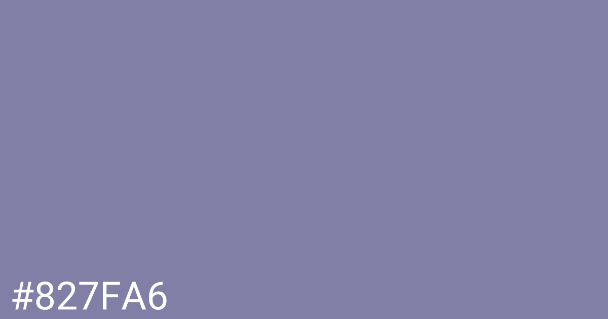 Hex color #827fa6 graphic