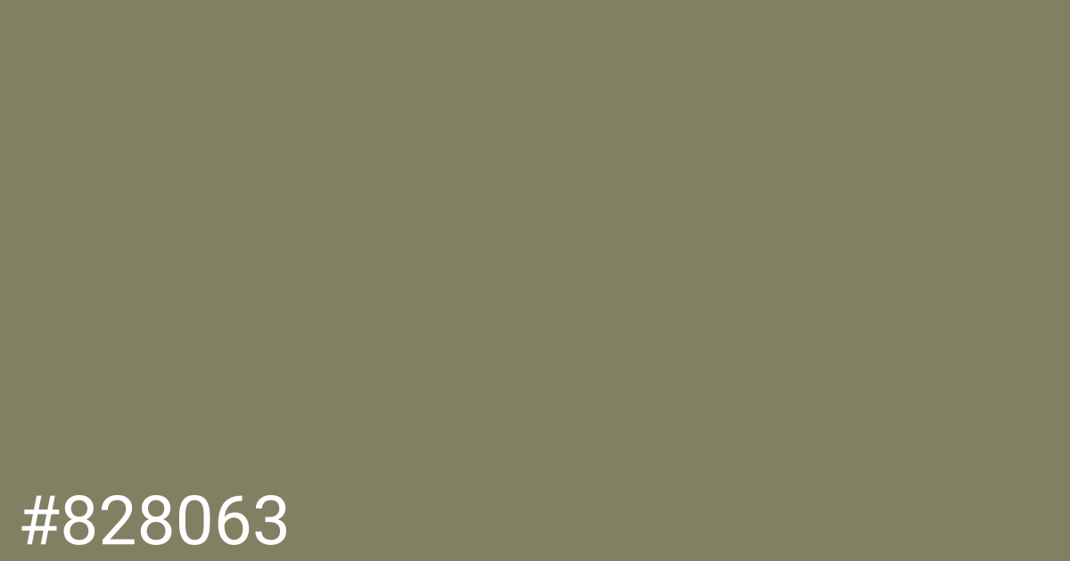 Hex color #828063 graphic