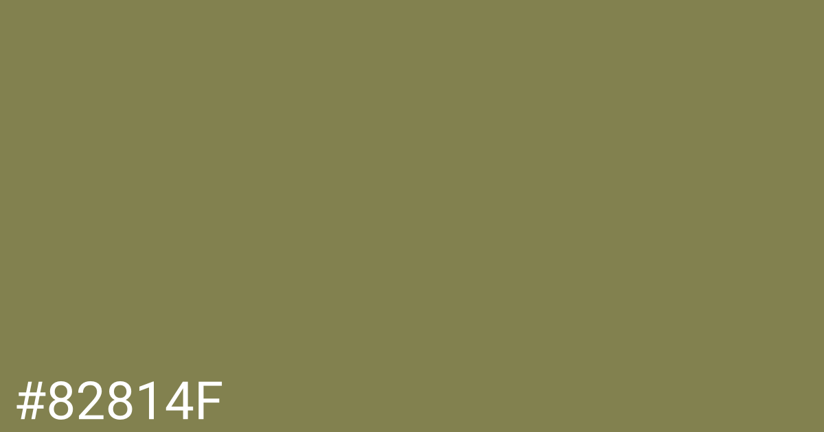 Hex color #82814f graphic