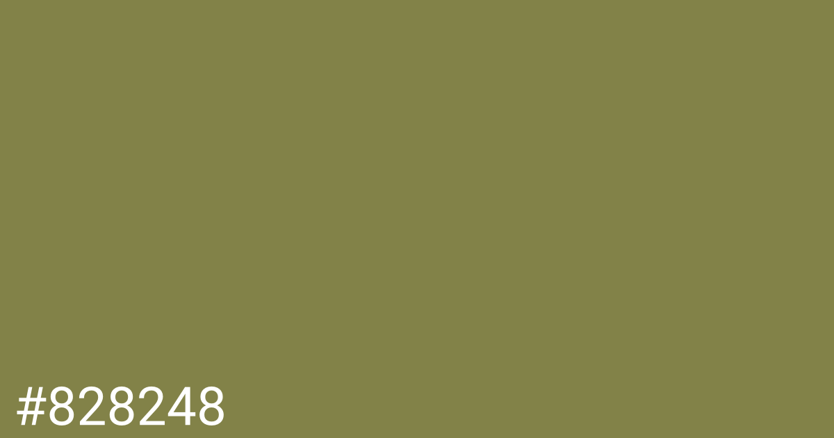 Hex color #828248 graphic