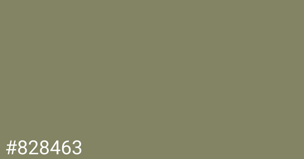 Hex color #828463 graphic