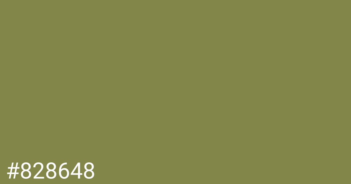 Hex color #828648 graphic