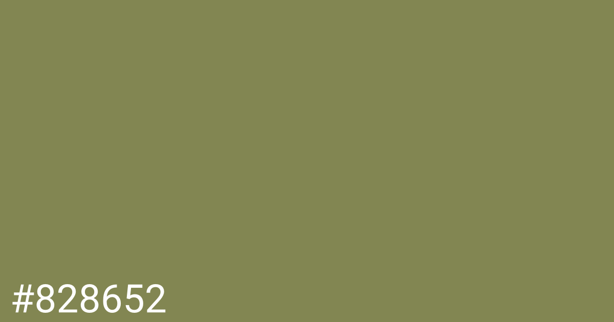 Hex color #828652 graphic