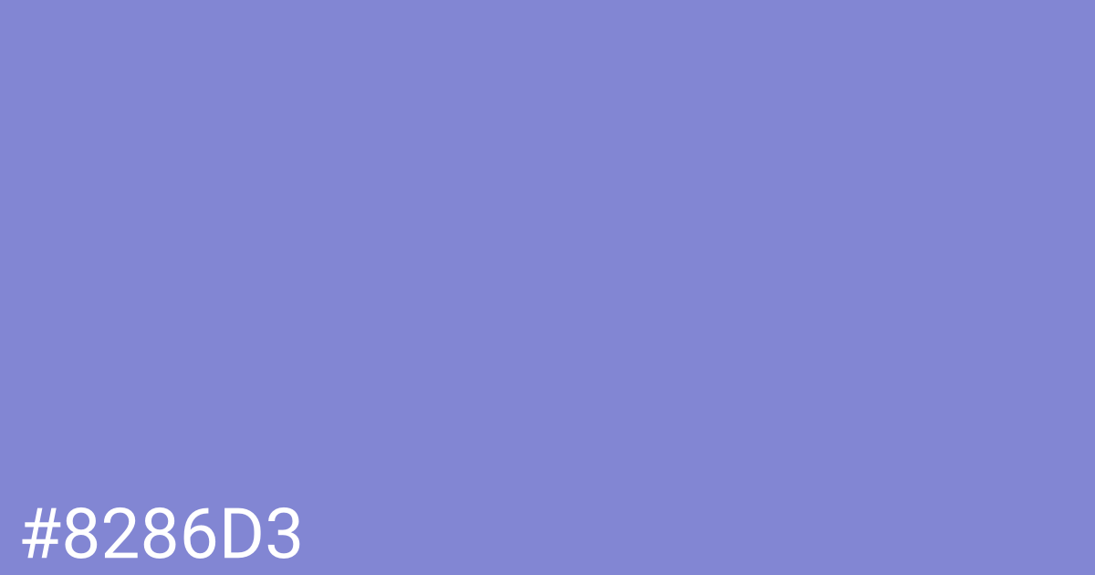 Hex color #8286d3 graphic