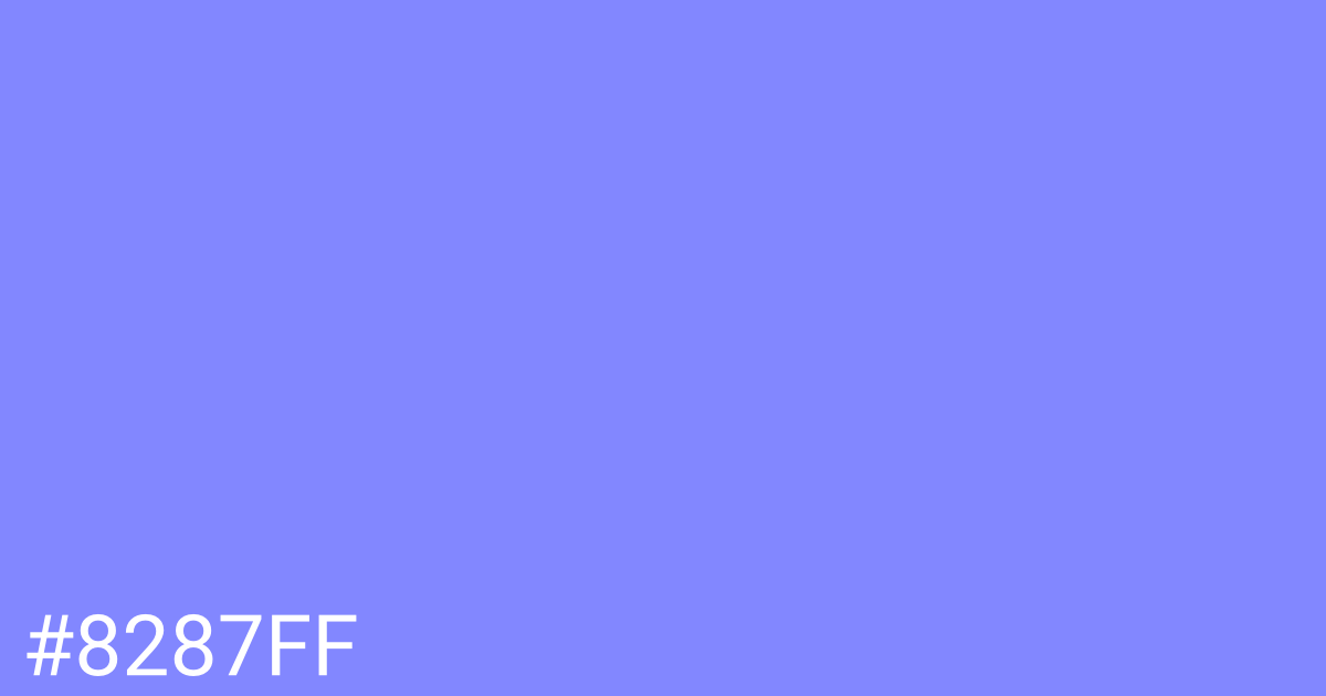 Hex color #8287ff graphic