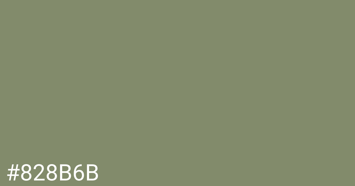 Hex color #828b6b graphic