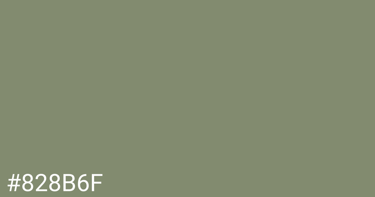 Hex color #828b6f graphic