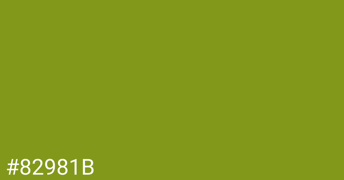 Hex color #82981b graphic