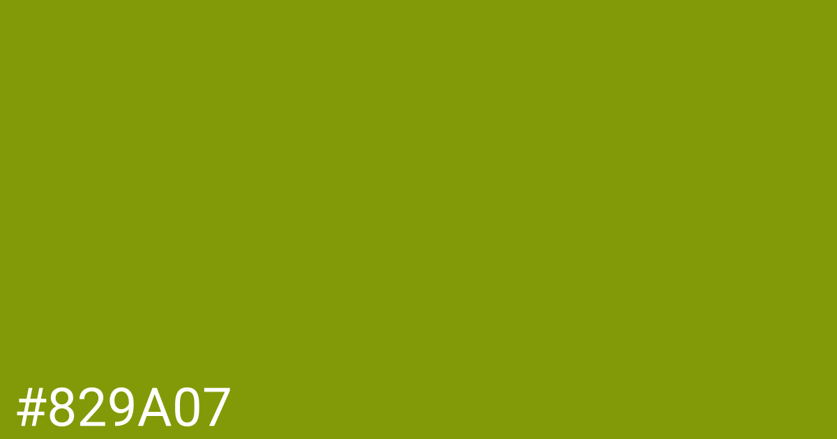 Hex color #829a07 graphic