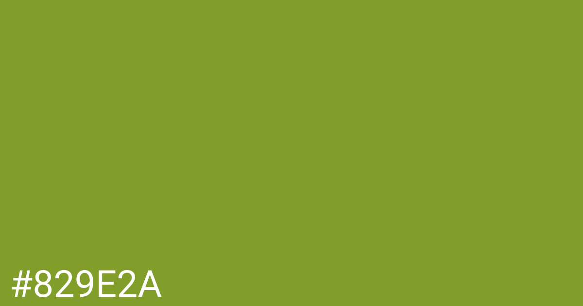 Hex color #829e2a graphic