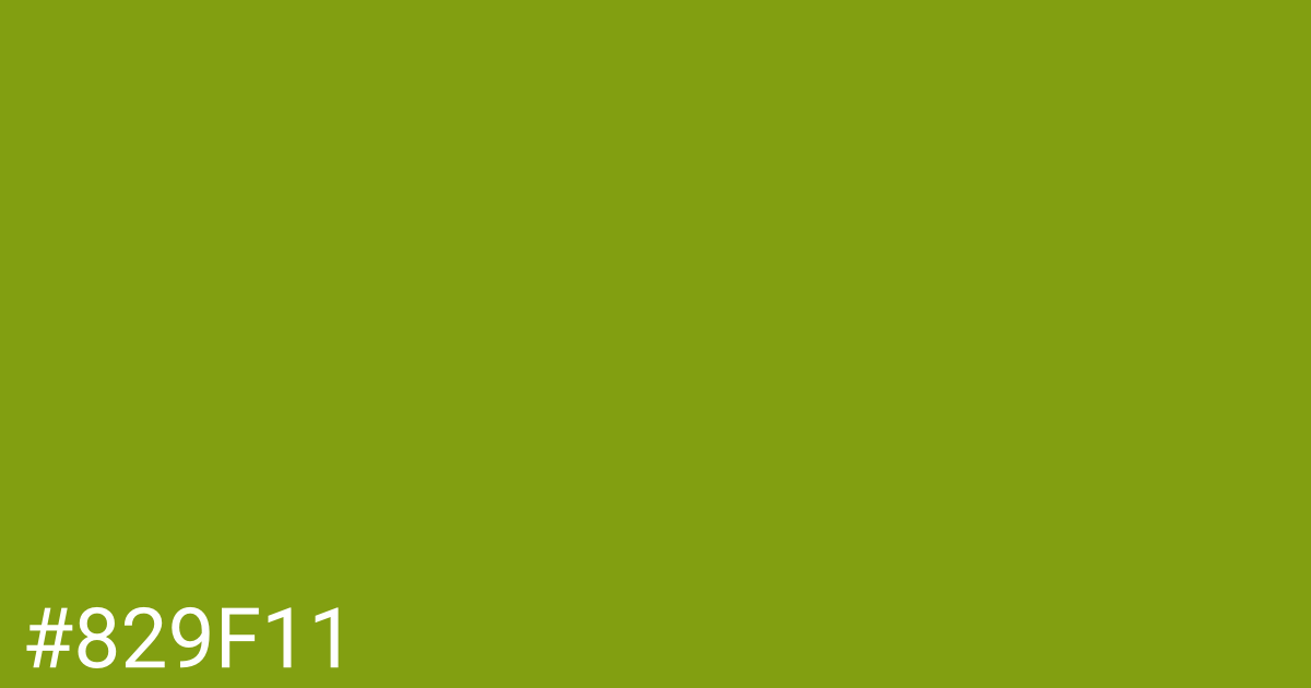 Hex color #829f11 graphic