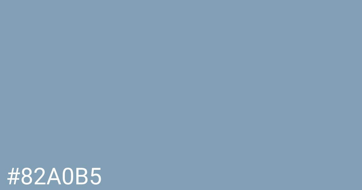 Hex color #82a0b5 graphic