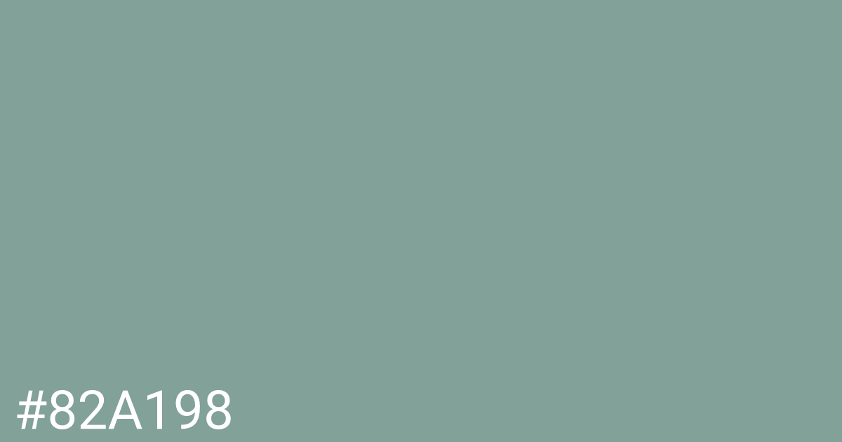 Hex color #82a198 graphic