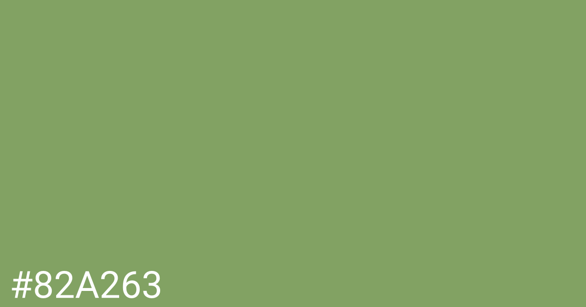 Hex color #82a263 graphic