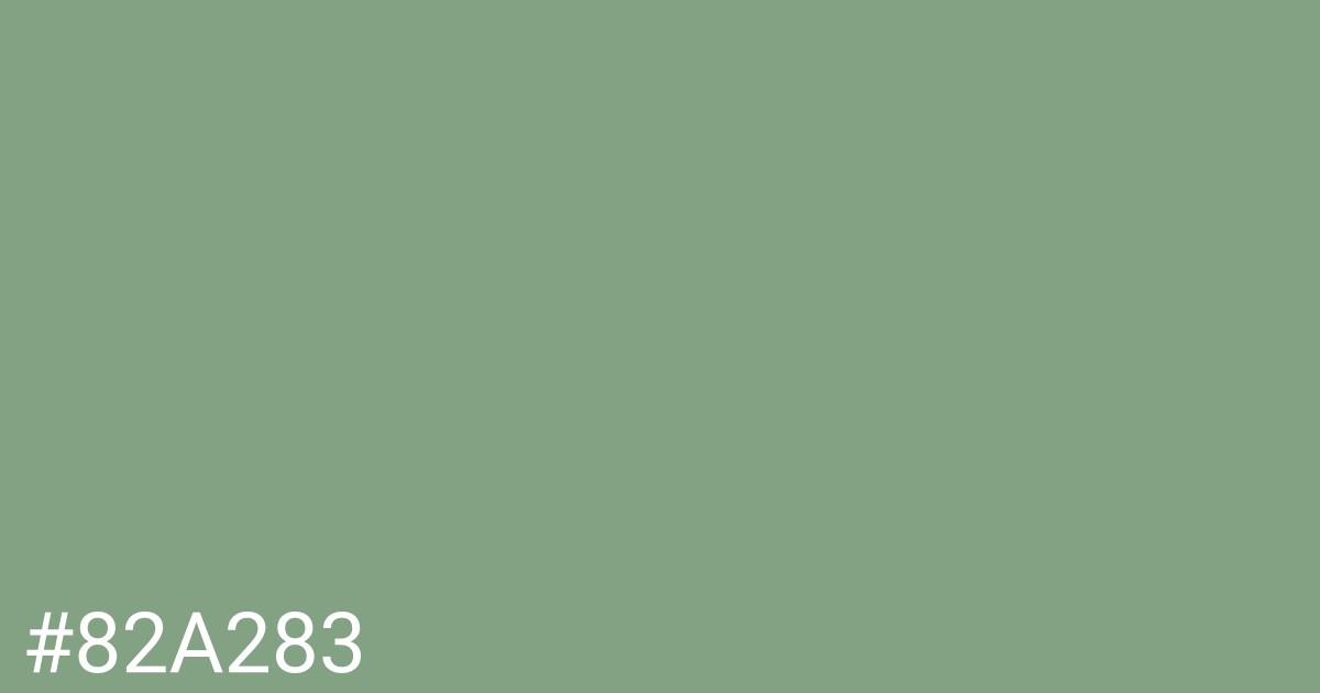 Hex color #82a283 graphic