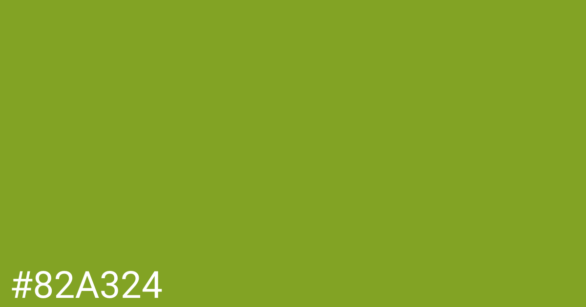 Hex color #82a324 graphic