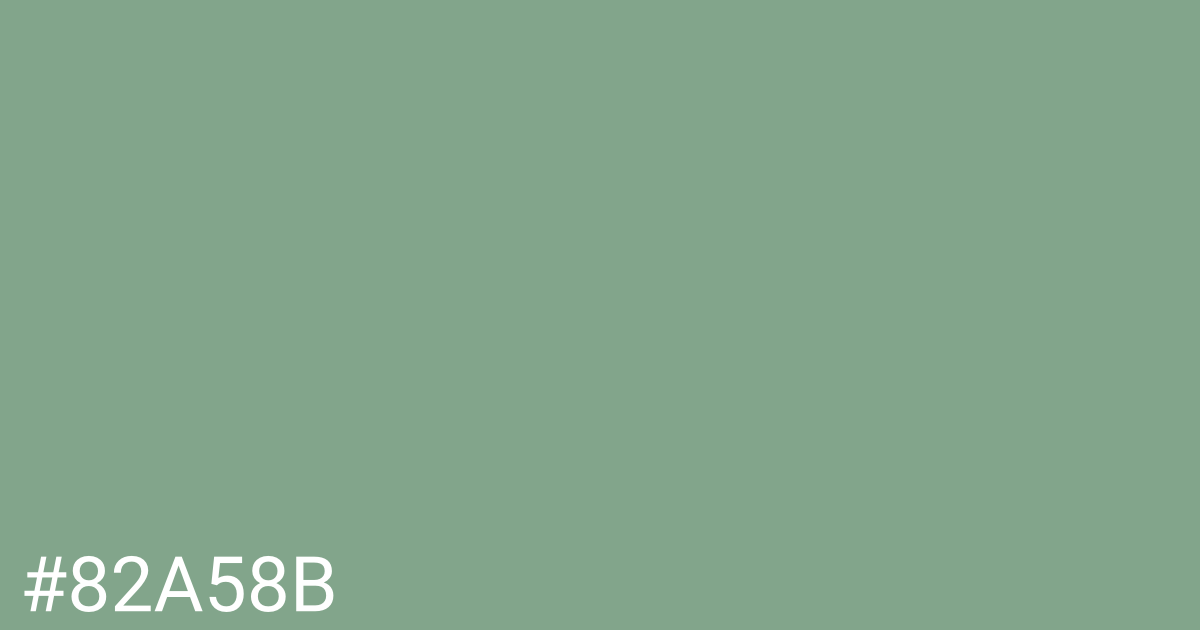 Hex color #82a58b graphic