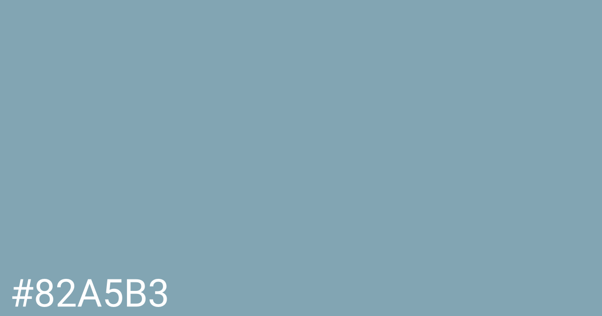 Hex color #82a5b3 graphic