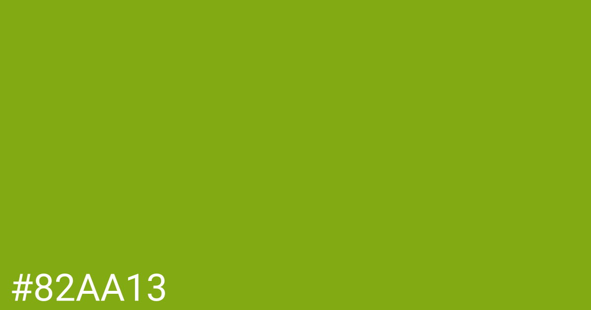 Hex color #82aa13 graphic