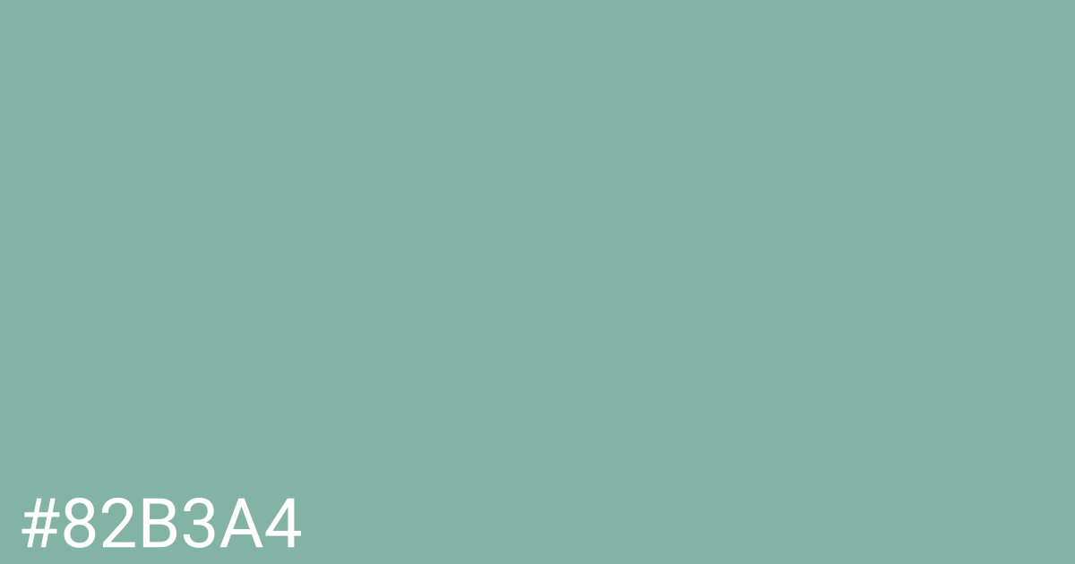 Hex color #82b3a4 graphic