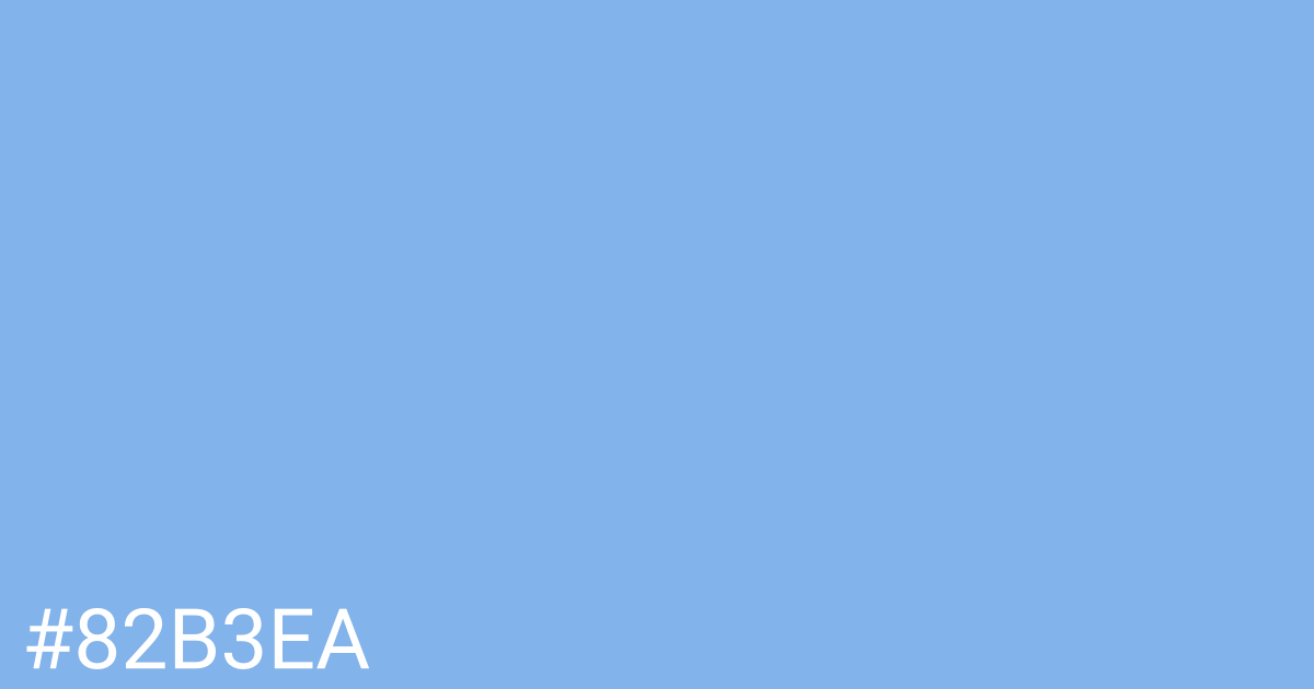 Hex color #82b3ea graphic