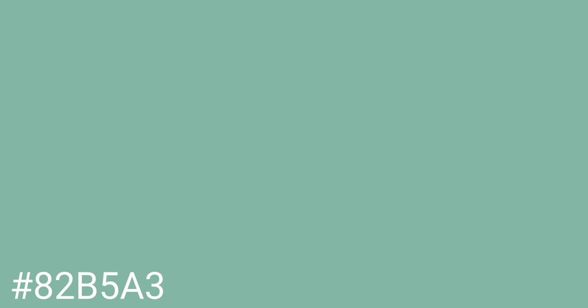 Hex color #82b5a3 graphic