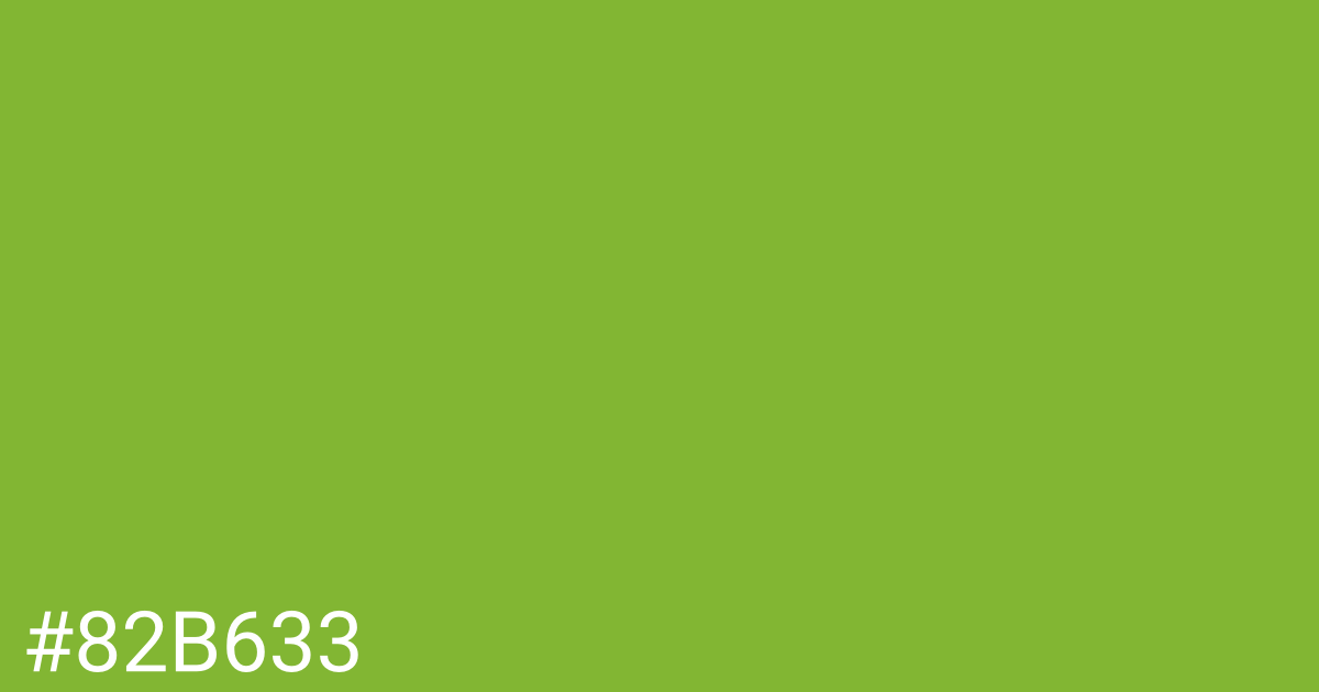 Hex color #82b633 graphic