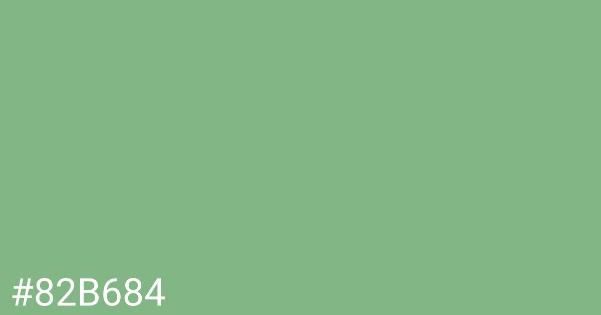 Hex color #82b684 graphic