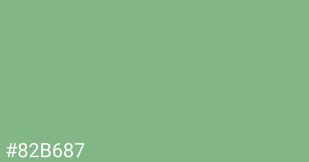 Hex color #82b687 graphic