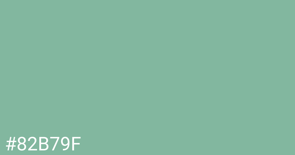 Hex color #82b79f graphic