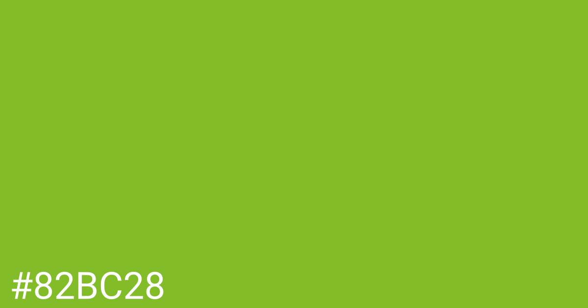 Hex color #82bc28 graphic