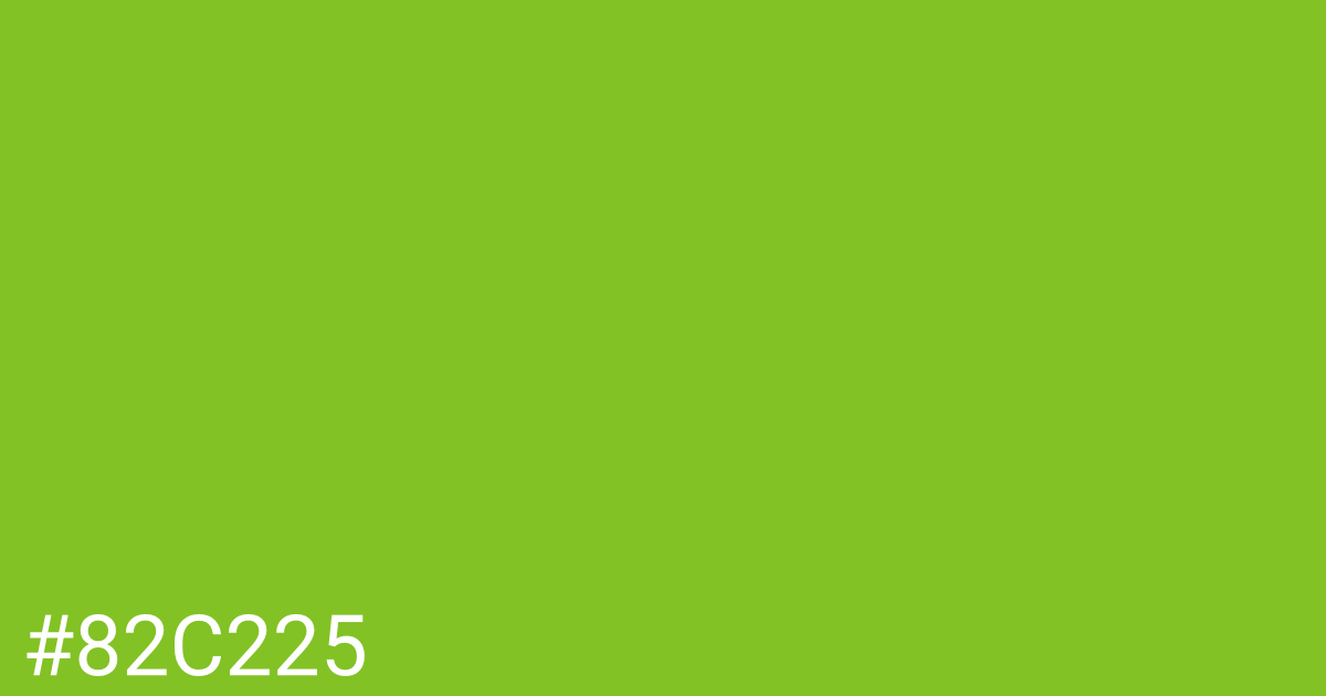 Hex color #82c225 graphic