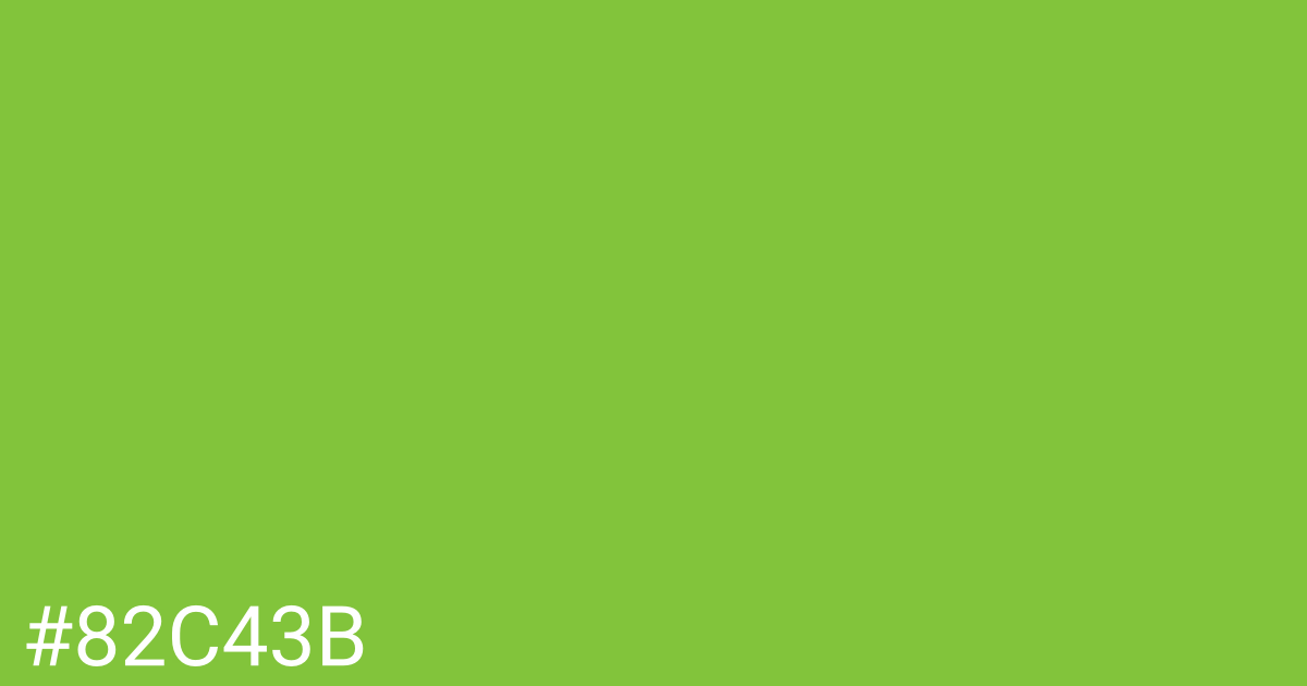 Hex color #82c43b graphic