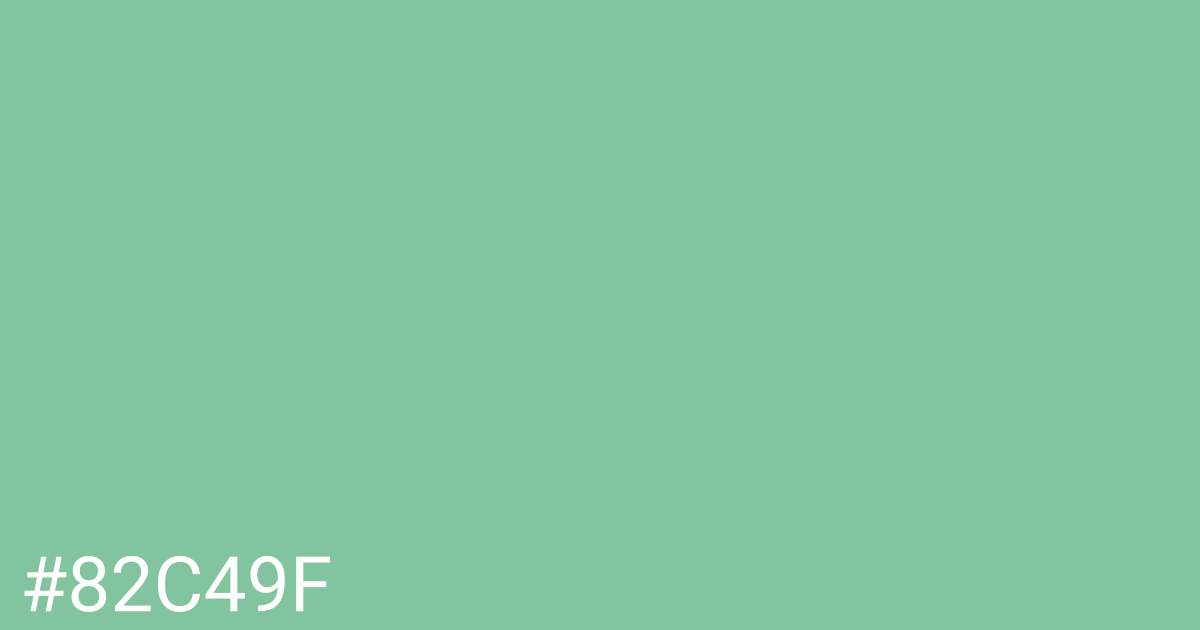 Hex color #82c49f graphic