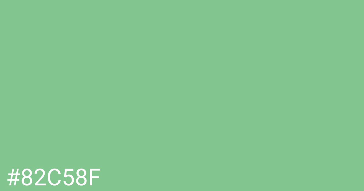 Hex color #82c58f graphic
