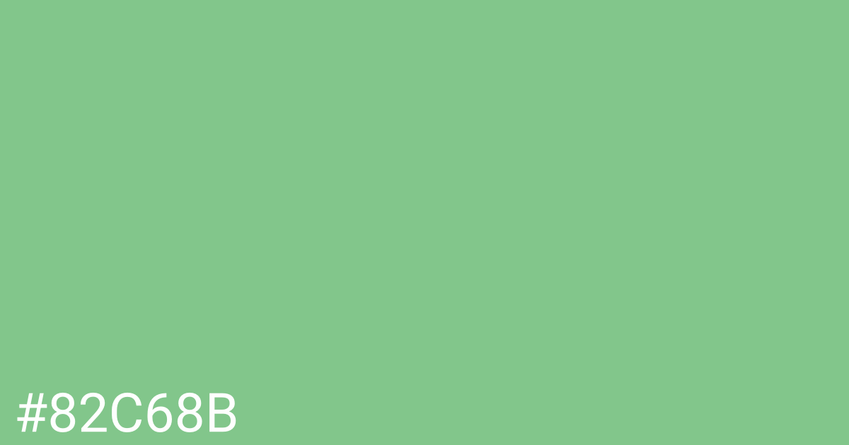 Hex color #82c68b graphic