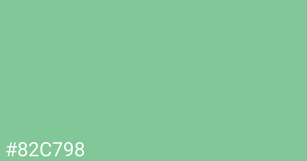 Hex color #82c798 graphic