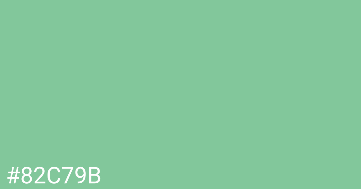 Hex color #82c79b graphic