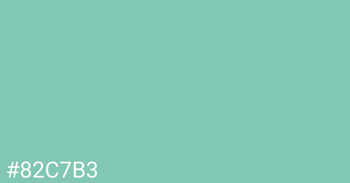 Hex color #82c7b3 graphic