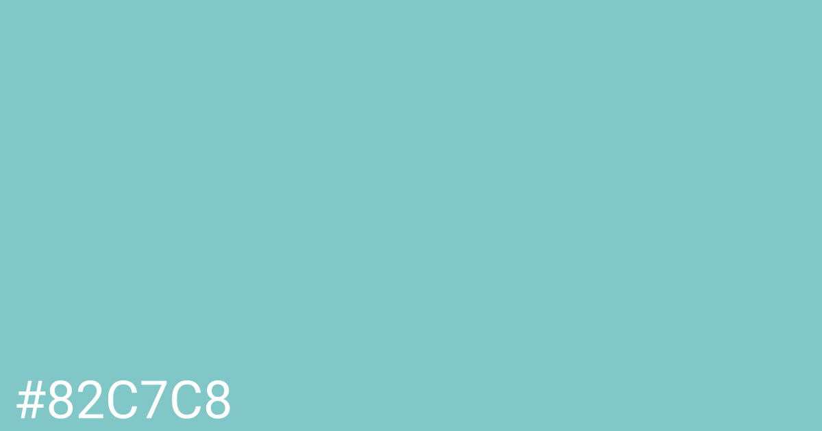 Hex color #82c7c8 graphic