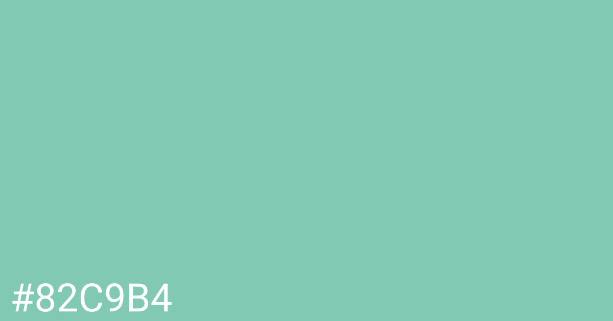 Hex color #82c9b4 graphic